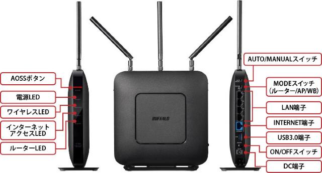 バッファロー製Wi-Fiルーター「WXR-1750DHP2」バルク品! < PC本体/周辺機器  バッファロー製Wi-Fiルーター「WXR-1750DHP2」バルク品! < PC本体/周辺機器の