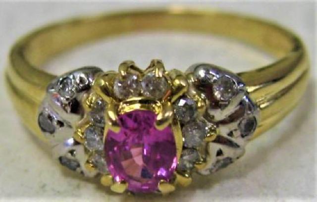 K18Pt90018金プラチナリングピンクサファイヤ0.47ctダイヤ0.2ct < 女性アクセサリー/時計  K18Pt90018金プラチナリングピンクサファイヤ0.47ctダイヤ0.2ct < 女性アクセサリー/時計の