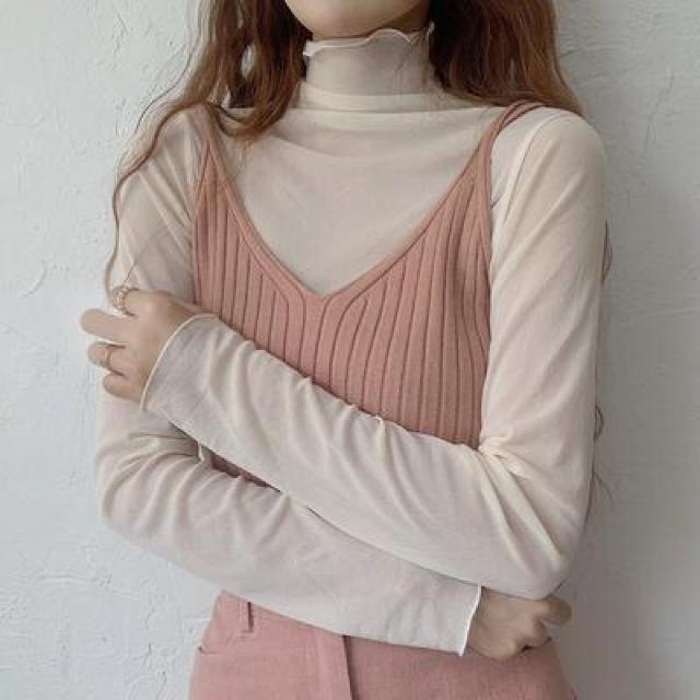 送料無料 新品レース 長袖 Tシャツ タートルネック イレギュラー トップス 6色 < 女性ファッション  送料無料 新品レース 長袖 Tシャツ タートルネック イレギュラー トップス 6色 < 女性ファッションの