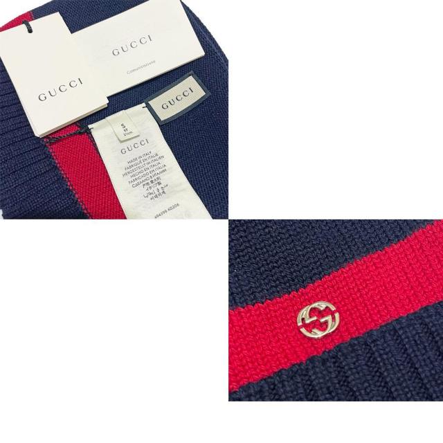 新品グッチGUCCIウール ニット帽子 メンズ ネイビー#S < ブランド 新品グッチGUCCIウール ニット帽子 メンズ ネイビー#S < ブランドの