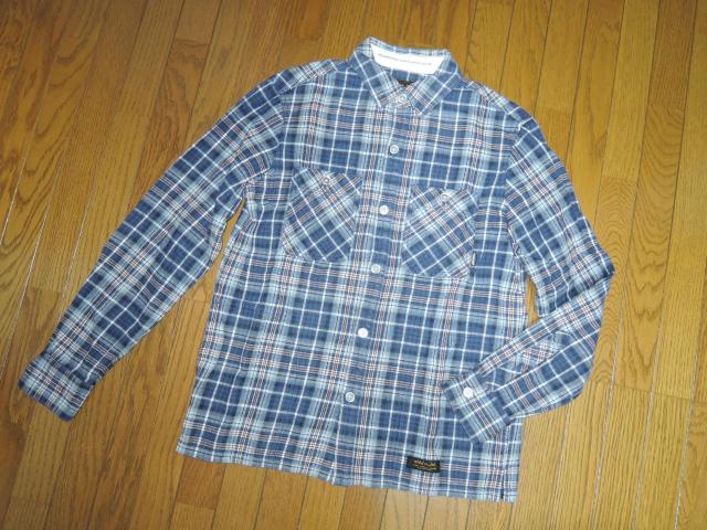 美中古 NEIGHBORHOOD ネイバーフッド LUMBERS チェックシャツ S 青系 ネル 長袖 < ブランド  美中古 NEIGHBORHOOD ネイバーフッド LUMBERS チェックシャツ S 青系 ネル 長袖 < ブランドの