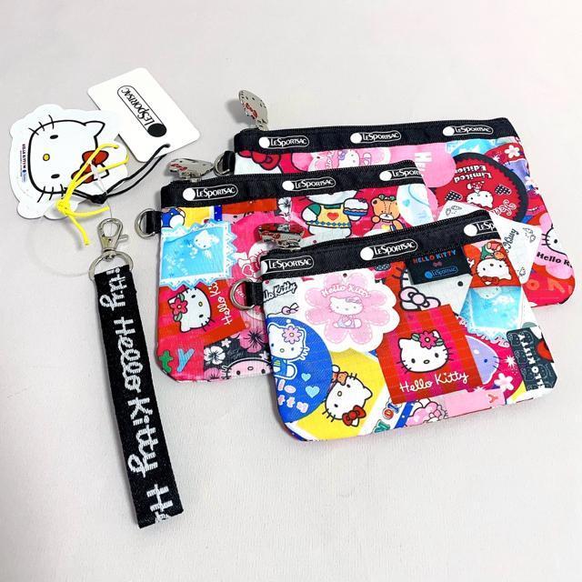 ★新品★LeSportsac レスポートサック ハローキティー ピンク ポーチ コスメポーチ 3455 セット 送料無料 < 女性ファッション  ★新品★LeSportsac レスポートサック ハローキティー ピンク ポーチ コスメポーチ 3455 セット 送料無料 < 女性ファッションの