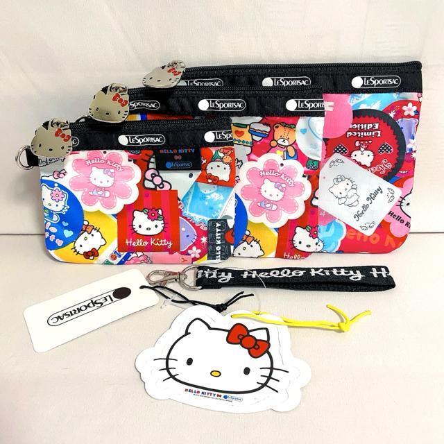 ★新品★LeSportsac レスポートサック ハローキティー ピンク ポーチ コスメポーチ 3455 セット 送料無料 < 女性ファッション  ★新品★LeSportsac レスポートサック ハローキティー ピンク ポーチ コスメポーチ 3455 セット 送料無料 < 女性ファッションの