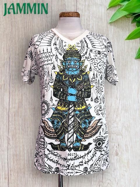 サクヤンTシャツ Mサイズ 守護神ヤック 夜叉 ヤック エスニック アジアン < 男性ファッション サクヤンTシャツ Mサイズ 守護神ヤック 夜叉 ヤック エスニック アジアン < 男性ファッションの