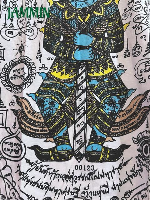 サクヤンTシャツ Mサイズ 守護神ヤック 夜叉 ヤック エスニック アジアン < 男性ファッション サクヤンTシャツ Mサイズ 守護神ヤック 夜叉 ヤック エスニック アジアン < 男性ファッションの