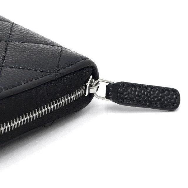◆ 本物 美品 ◆ CHANEL シャネル 長財布 キャビアスキン マトラッセ 黒 ブラック シルバー 箱 人気 AP0242 < ブランド  ◆ 本物 美品 ◆ CHANEL シャネル 長財布 キャビアスキン マトラッセ 黒 ブラック シルバー 箱 人気 AP0242 < ブランドの