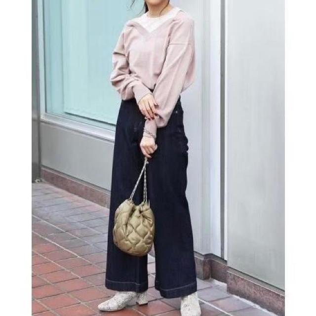 ◆FREE'S MART/フリーズマート◆レイヤード風Vネックニット★グレージュF*冬コーデ♪ < ブランド ◆FREE'S MART/フリーズマート◆レイヤード風Vネックニット★グレージュF*冬コーデ♪ < ブランドの