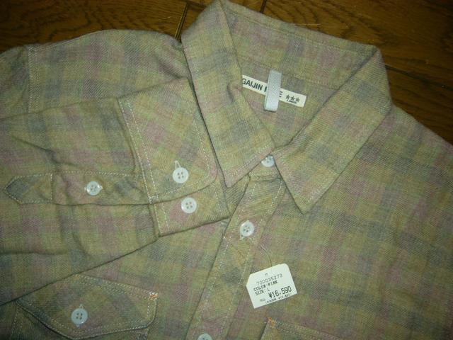 新品GAIJIN MADEガイジンメイドチェックシャツLPネル系ハリラン < ブランド 新品GAIJIN MADEガイジンメイドチェックシャツLPネル系ハリラン < ブランドの