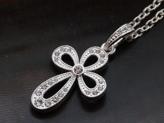 新品 アンティーク調クロスストーンネックレス < 女性アクセサリー/時計  新品 アンティーク調クロスストーンネックレス  < 女性アクセサリー/時計の