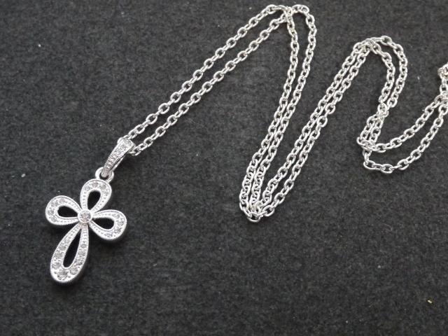 新品 アンティーク調クロスストーンネックレス < 女性アクセサリー/時計  新品 アンティーク調クロスストーンネックレス < 女性アクセサリー/時計の