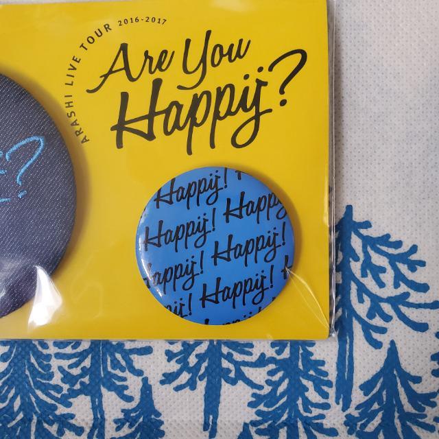 嵐 ARASHI LIVE TOUR Are You Happy? バッジセット 札幌 青 大野 < タレントグッズ  嵐 ARASHI LIVE TOUR Are You Happy? バッジセット 札幌 青 大野 < タレントグッズの