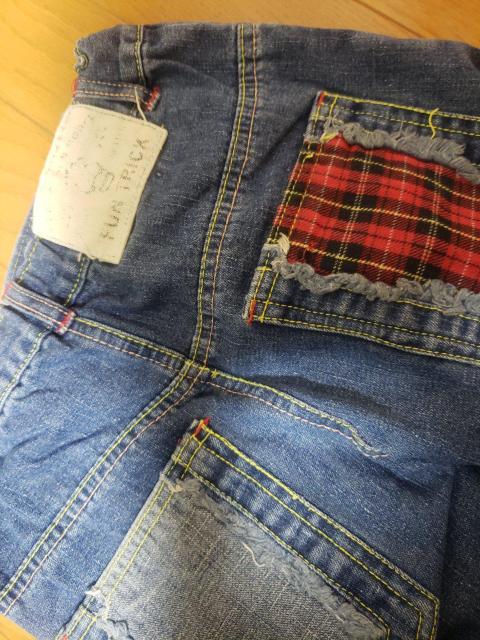 ☆美品☆男の子ユーズド加工ジーンズ☆140 < キッズ/ベビー  ☆美品☆男の子ユーズド加工ジーンズ☆140 < キッズ/ベビーの