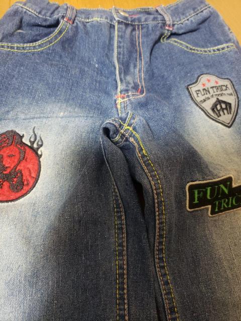 ☆美品☆男の子ユーズド加工ジーンズ☆140 < キッズ/ベビー  ☆美品☆男の子ユーズド加工ジーンズ☆140 < キッズ/ベビーの