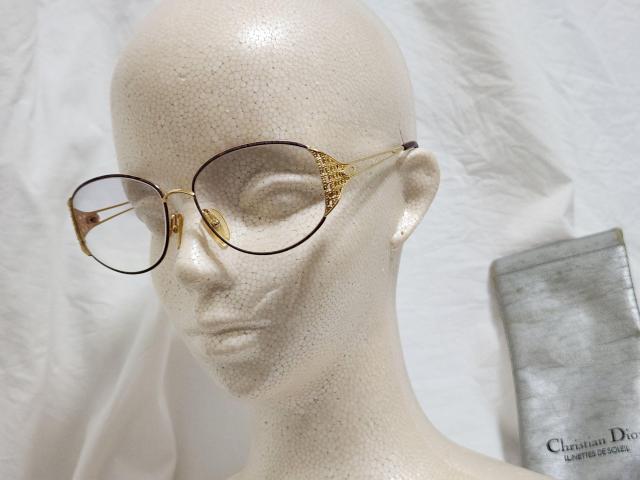 正規良 Dior CDロゴ オールド ゴシックラグジュアリーフレーム アイウェア ゴールドオープンクロス サングラス○眼鏡 付属有 < ブランド  正規良 Dior CDロゴ オールド ゴシックラグジュアリーフレーム アイウェア ゴールドオープンクロス サングラス○眼鏡 付属有 < ブランドの