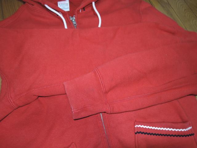 COOTIE クーティー スウェット ジップ パーカー S 赤 SWEAT HOODIE < ブランド  COOTIE クーティー スウェット ジップ パーカー S 赤 SWEAT HOODIE < ブランドの