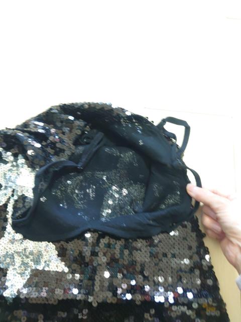 新品 総スパンコール ミニワンピース トップス ダンスイベントなどに < 女性ファッション  新品 総スパンコール ミニワンピース トップス ダンスイベントなどに < 女性ファッションの