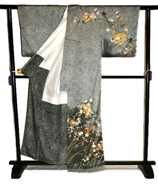 【最高級】新品同様 光沢 たたき染め 暈染 金彩 本金箔 地紙 花尽くし 訪問着 身丈158.5cm 裄丈65.5cm T3426 < 女性ファッション  【最高級】新品同様 光沢 たたき染め 暈染 金彩 本金箔 地紙 花尽くし 訪問着 身丈158.5cm 裄丈65.5cm T3426 < 女性ファッションの