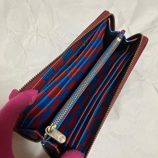 【マークバイマークジェイコブス】 ラウンドファスナー / 長財布 / 茶 赤 < ブランド  【マークバイマークジェイコブス】 ラウンドファスナー / 長財布 / 茶 赤 < ブランドの