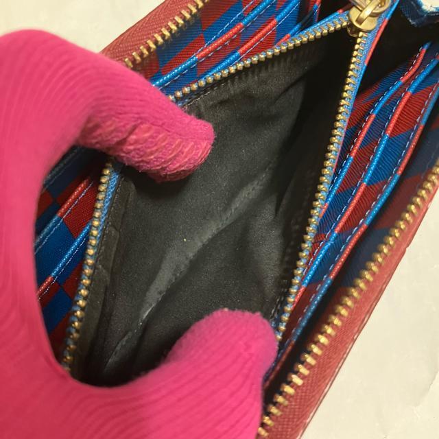 【マークバイマークジェイコブス】 ラウンドファスナー / 長財布 / 茶 赤 < ブランド  【マークバイマークジェイコブス】 ラウンドファスナー / 長財布 / 茶 赤 < ブランドの