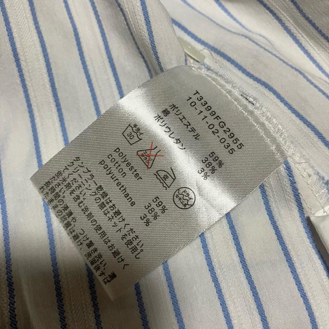 【ナラカミーチェ】 ストライプ / 七分袖 シャツ・ブラウス / ボタンダウン 長袖 コットン < ブランド 【ナラカミーチェ】 ストライプ / 七分袖 シャツ・ブラウス / ボタンダウン 長袖 コットン < ブランドの