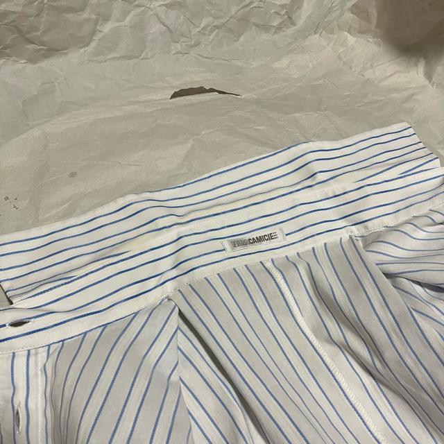 【ナラカミーチェ】 ストライプ / 七分袖 シャツ・ブラウス / ボタンダウン 長袖 コットン < ブランド 【ナラカミーチェ】 ストライプ / 七分袖 シャツ・ブラウス / ボタンダウン 長袖 コットン < ブランドの