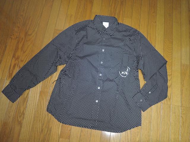 美中古 uniform experiment ユニフォームエクスペリメント BACK CONCEALED ドット柄シャツ 3 黒白 < ブランド  美中古 uniform experiment ユニフォームエクスペリメント BACK CONCEALED ドット柄シャツ 3 黒白 < ブランドの