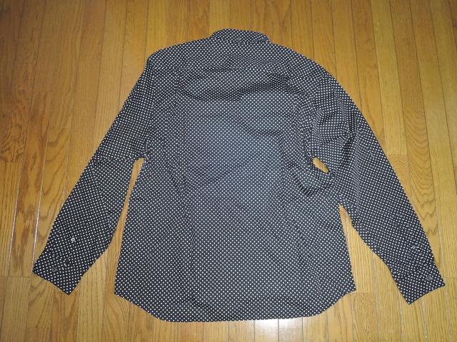 美中古 uniform experiment ユニフォームエクスペリメント BACK CONCEALED ドット柄シャツ 3 黒白 < ブランド  美中古 uniform experiment ユニフォームエクスペリメント BACK CONCEALED ドット柄シャツ 3 黒白 < ブランドの