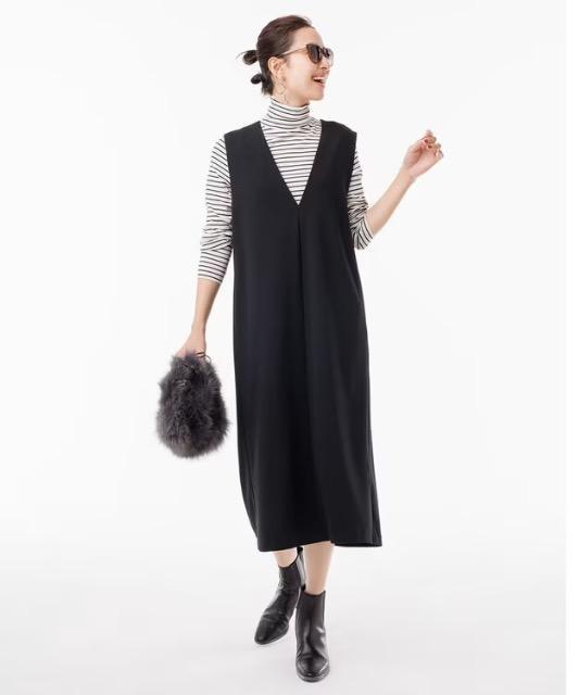 UNFILO/今季ジャンパースカート黒Sサイズ < ブランド UNFILO/今季ジャンパースカート黒Sサイズ < ブランドの