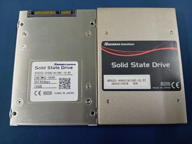 使用時間僅か☆国産 日本製 ハギワラソリューションズ 16GB 8GB 2枚セット SSD 産業用 工業用 SATA 2.5インチ < PC本体/周辺機器 使用時間僅か☆国産 日本製 ハギワラソリューションズ 16GB 8GB 2枚セット SSD 産業用 工業用 SATA 2.5インチ < PC本体/周辺機器の