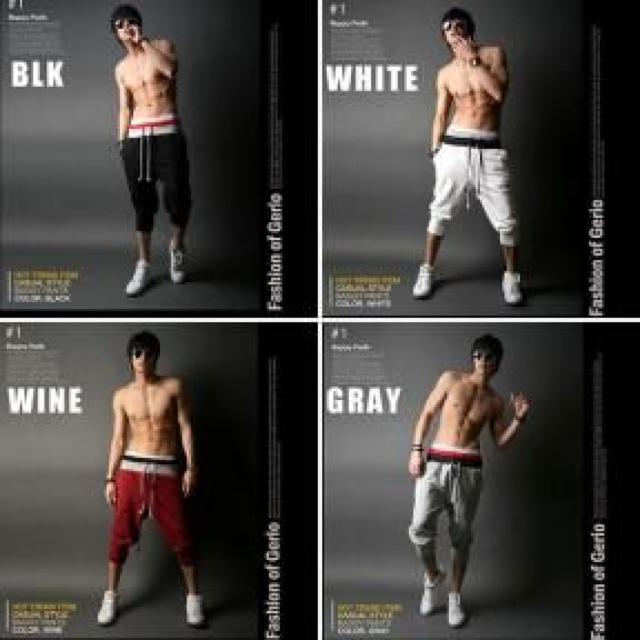 男女兼用♪ルームウェア.サルエル風.7分丈 スウェットパンツ ブラック XXL < 男性ファッション 男女兼用♪ルームウェア.サルエル風.7分丈 スウェットパンツ ブラック XXL < 男性ファッションの