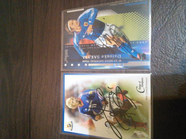 日本代表 坂田大輔 直筆サインカード2枚セット < トレーディングカード  日本代表 坂田大輔 直筆サインカード2枚セット  < トレーディングカードの