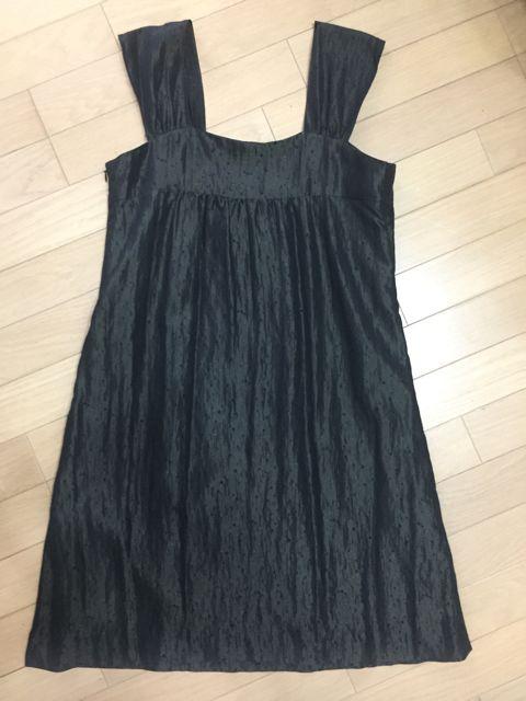 spick&span 光沢 水玉 黒 膝上丈ジャンパースカート ワンピース < ブランド  spick&span 光沢 水玉 黒 膝上丈ジャンパースカート ワンピース  < ブランドの