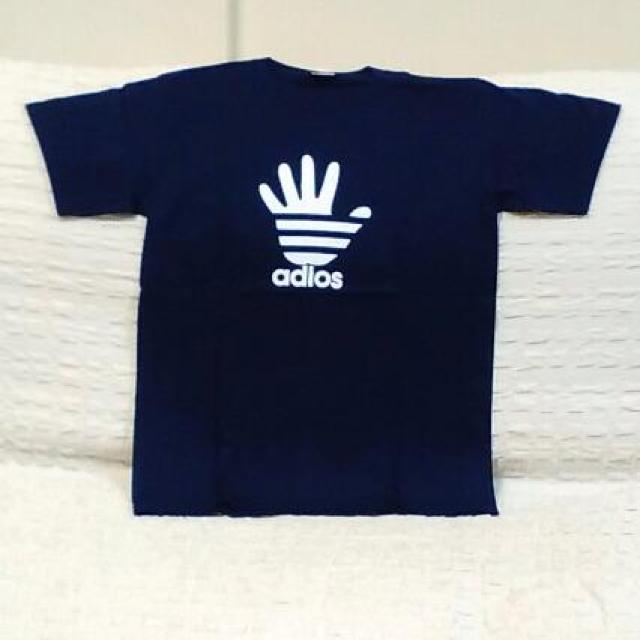adios★おもしろTシャツ★ネイビー★XXL★紺★綿100%★ < 男性ファッション  adios★おもしろTシャツ★ネイビー★XXL★紺★綿100%★  < 男性ファッションの