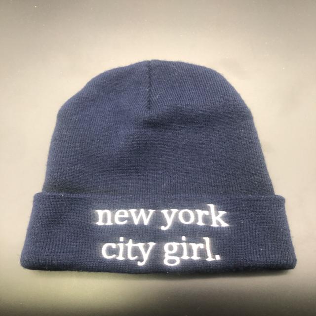 即決 INGNI ニット帽 new york city girl < ブランド 即決 INGNI ニット帽 new york city girl < ブランドの