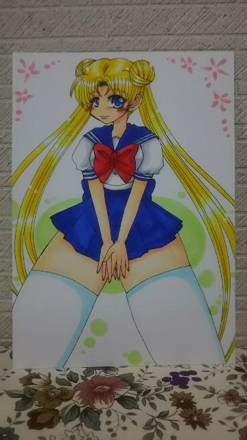 自作イラスト セーラームーン 月野うさぎ 同人 手描きイラスト < アニメ/コミック/キャラクター  自作イラスト セーラームーン 月野うさぎ 同人 手描きイラスト  < アニメ/コミック/キャラクターの