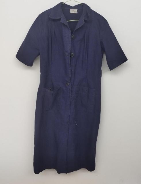 UKアーミーネイビー ナース制服 ヴィンテージ紺オールインワンワンピース半袖 < 女性ファッション  UKアーミーネイビー ナース制服 ヴィンテージ紺オールインワンワンピース半袖  < 女性ファッションの