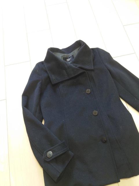 VICKY ビッキー アンゴラウールミドル丈コート ブラック サイズ1 < ブランド  VICKY ビッキー アンゴラウールミドル丈コート ブラック サイズ1 < ブランドの