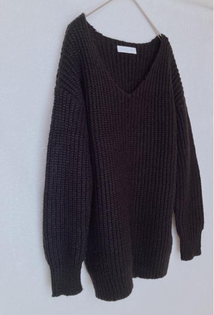 CECIL McBEE セシルマグビー ゆったり 長袖 ニット セーター 黒 M N2m < ブランド CECIL McBEE セシルマグビー ゆったり 長袖 ニット セーター 黒 M N2m < ブランドの