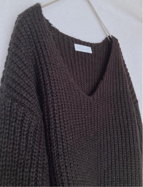 CECIL McBEE セシルマグビー ゆったり 長袖 ニット セーター 黒 M N2m < ブランド CECIL McBEE セシルマグビー ゆったり 長袖 ニット セーター 黒 M N2m < ブランドの