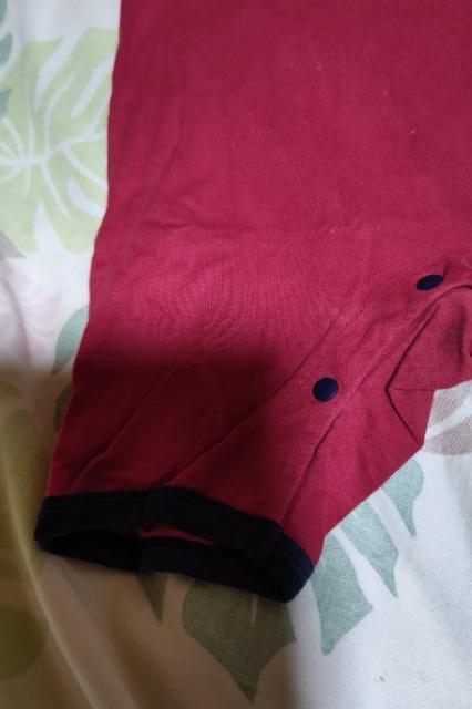 ★中古赤長袖ベビーロンパース80 < キッズ/ベビー  ★中古赤長袖ベビーロンパース80 < キッズ/ベビーの