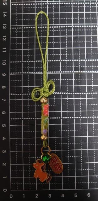 ハンドメイド♪2026・午年☆馬さん二重叶結び根付ストラップ(緑) < ペット/手芸/園芸 ハンドメイド♪2026・午年☆馬さん二重叶結び根付ストラップ(緑) < ペット/手芸/園芸の