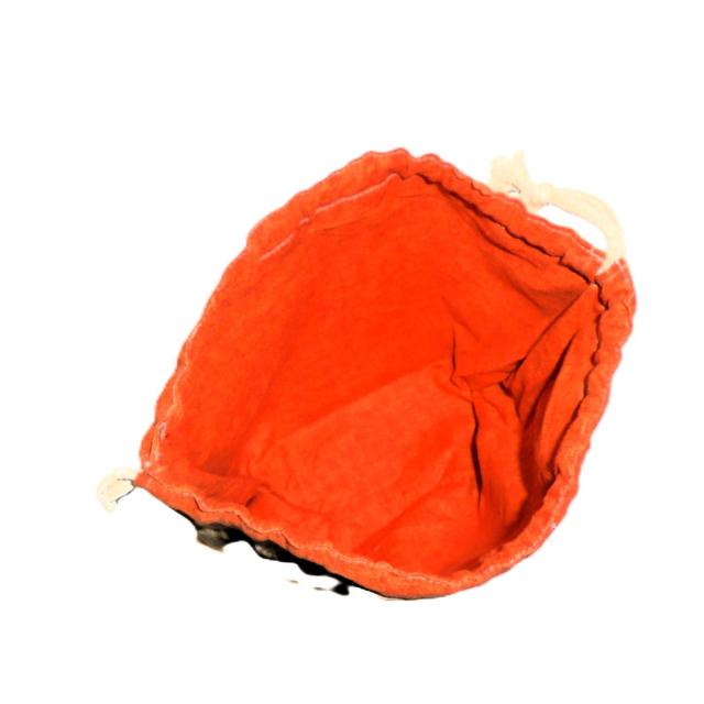 【底マチ幅が広い巾着】◆猫ぬいぐるみ×オレンジ◆裏地あり巾着 < 女性ファッション 【底マチ幅が広い巾着】◆猫ぬいぐるみ×オレンジ◆裏地あり巾着 < 女性ファッションの