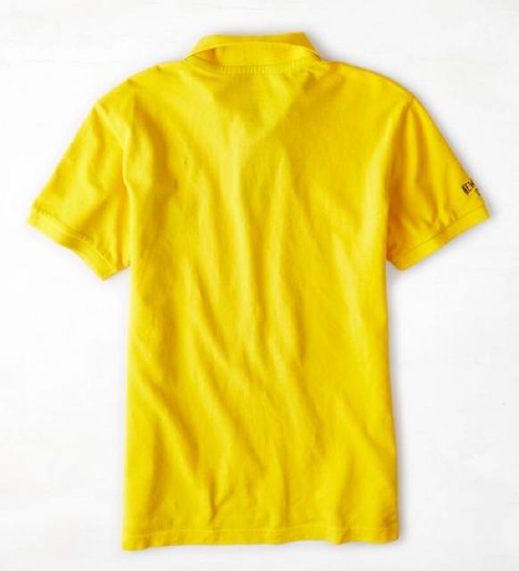【American Eagle】アメリカンイーグル ビッグイーグルロゴ AEOポロシャツ XL/Yellow < ブランド  【American Eagle】アメリカンイーグル ビッグイーグルロゴ AEOポロシャツ XL/Yellow < ブランドの
