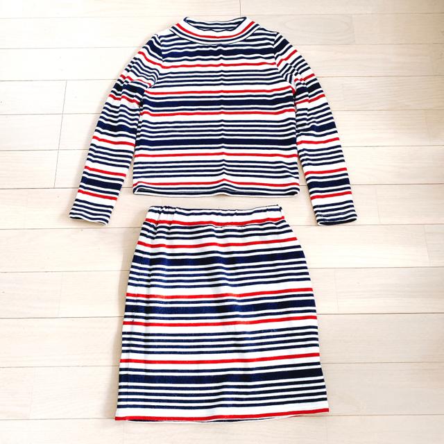 MIIAボーダーセットアップタイトミニスカートワンピースsetup < ブランド MIIAボーダーセットアップタイトミニスカートワンピースsetup < ブランドの