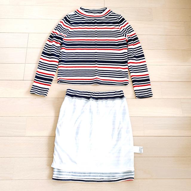 MIIAボーダーセットアップタイトミニスカートワンピースsetup < ブランド MIIAボーダーセットアップタイトミニスカートワンピースsetup < ブランドの