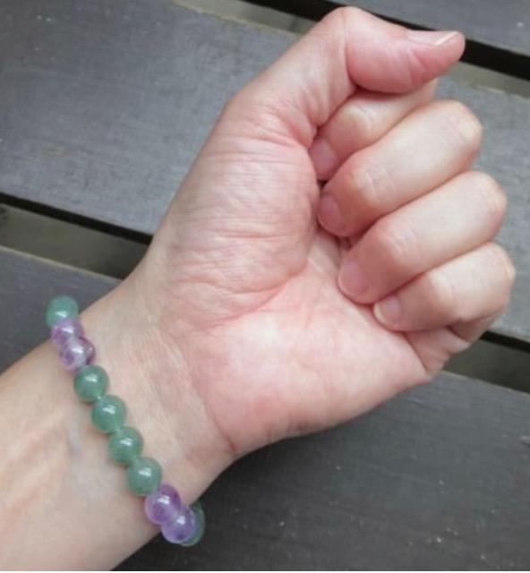 アベンチュリンxアメジストブレスレット 天然石パワーストーン < 女性アクセサリー/時計 アベンチュリンxアメジストブレスレット 天然石パワーストーン < 女性アクセサリー/時計の