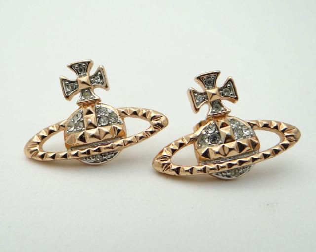 ヴィヴィアン ウエストウッド オーブモチーフ ラインストーン ピアス ピンクゴールド系<USED>【送料無料】 < ブランド ヴィヴィアン ウエストウッド オーブモチーフ ラインストーン ピアス ピンクゴールド系<USED>【送料無料】 < ブランドの