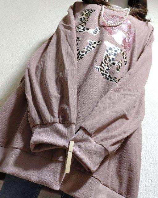 新品8L★プリント★コーデュロイ風★スウェット風 < 女性ファッション 新品8L★プリント★コーデュロイ風★スウェット風 < 女性ファッションの