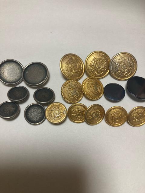 1939.レトロボタン☆金属系☆4種☆合計18個 < ペット/手芸/園芸  1939.レトロボタン☆金属系☆4種☆合計18個  < ペット/手芸/園芸の