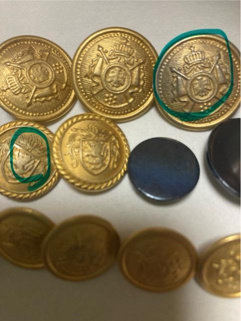 1939.レトロボタン☆金属系☆4種☆合計18個 < ペット/手芸/園芸  1939.レトロボタン☆金属系☆4種☆合計18個 < ペット/手芸/園芸の